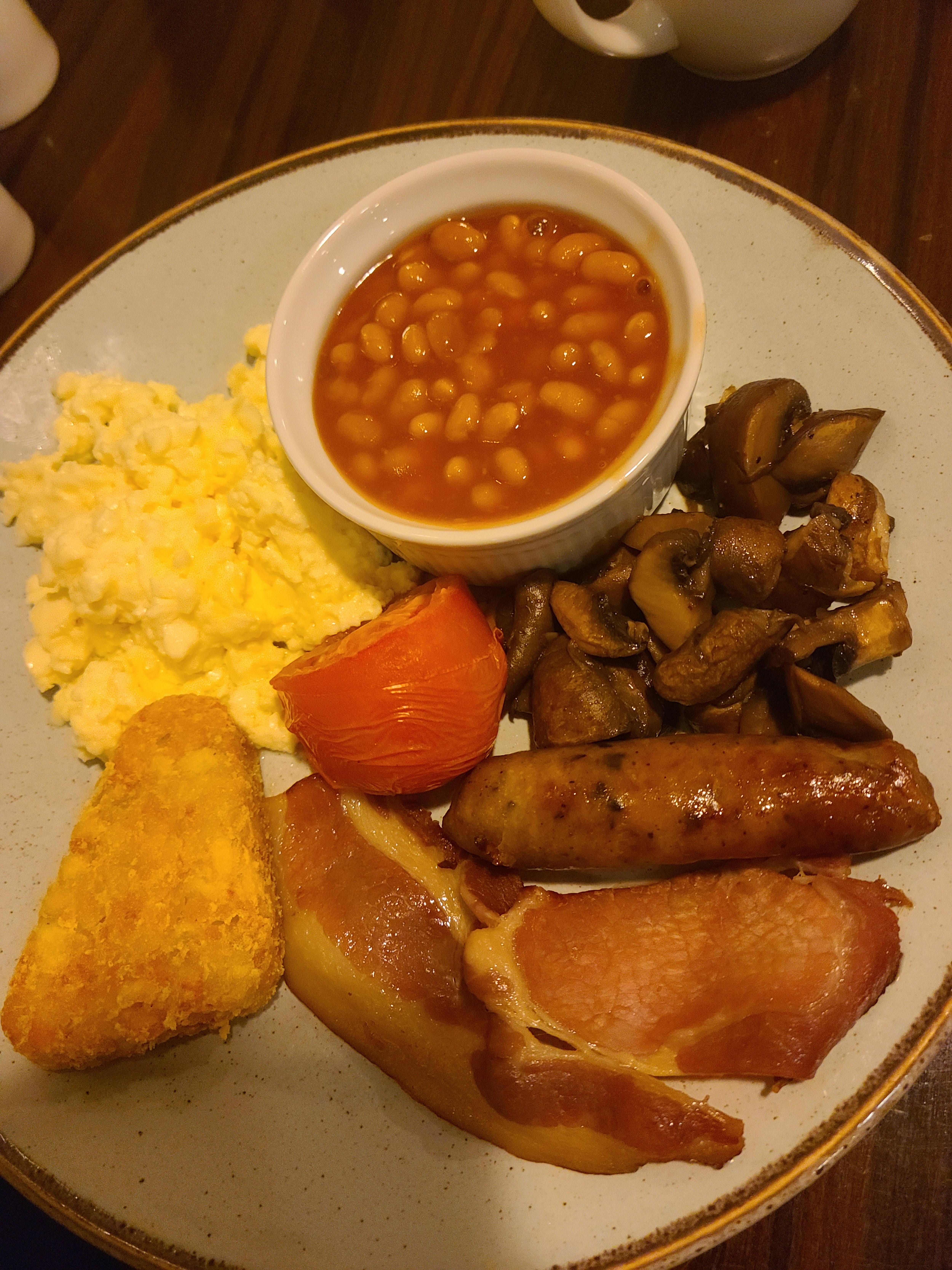 Breakfast english -  
The food was ok 3.5* 