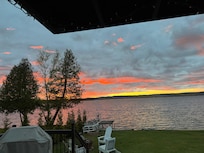 View of the sunset from the house