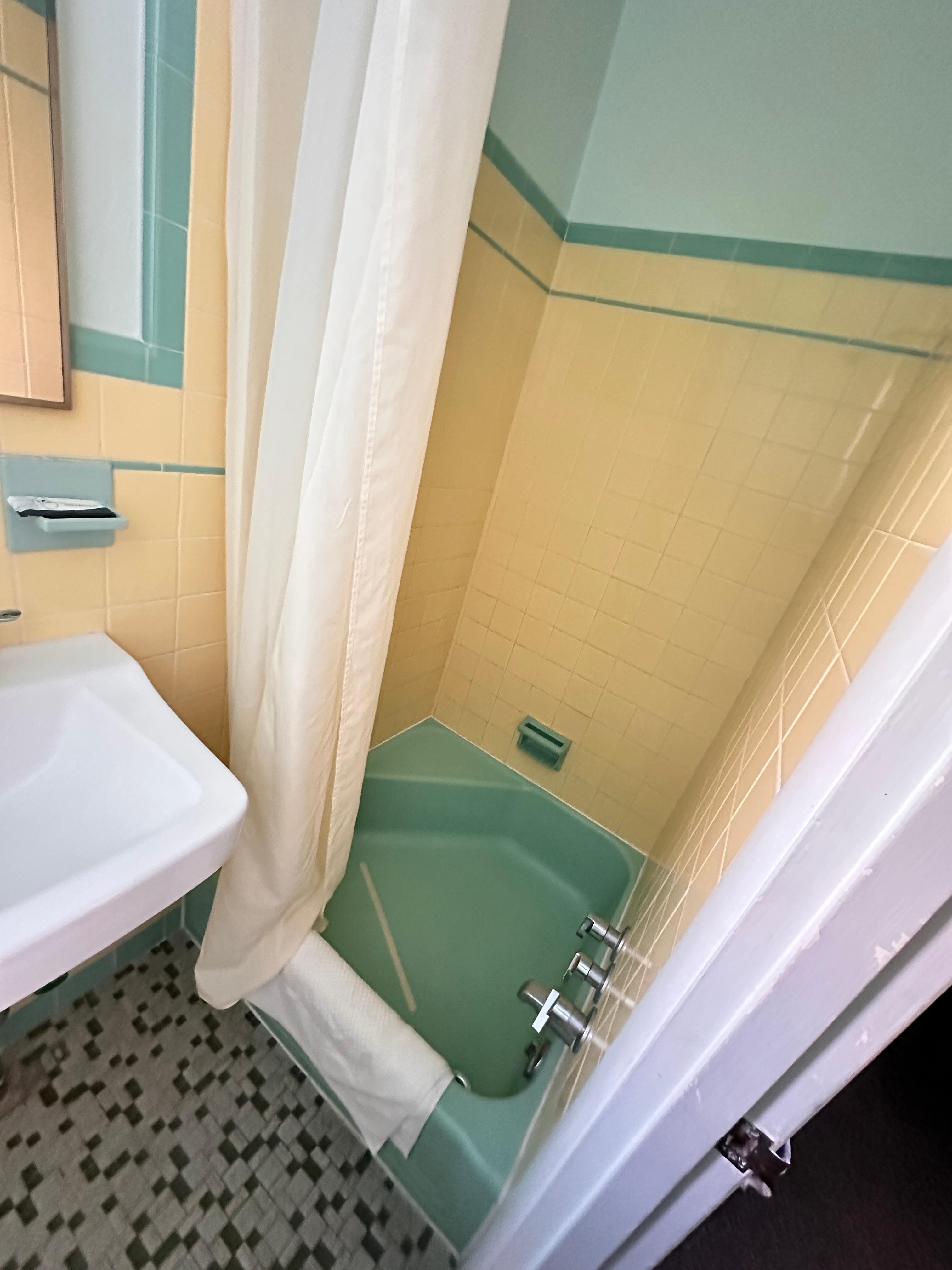 vintage clean bathroom 