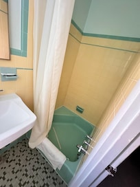 vintage clean bathroom