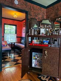 Mini bar to dining nook.