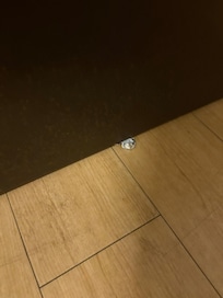 Unwashed/swept floor