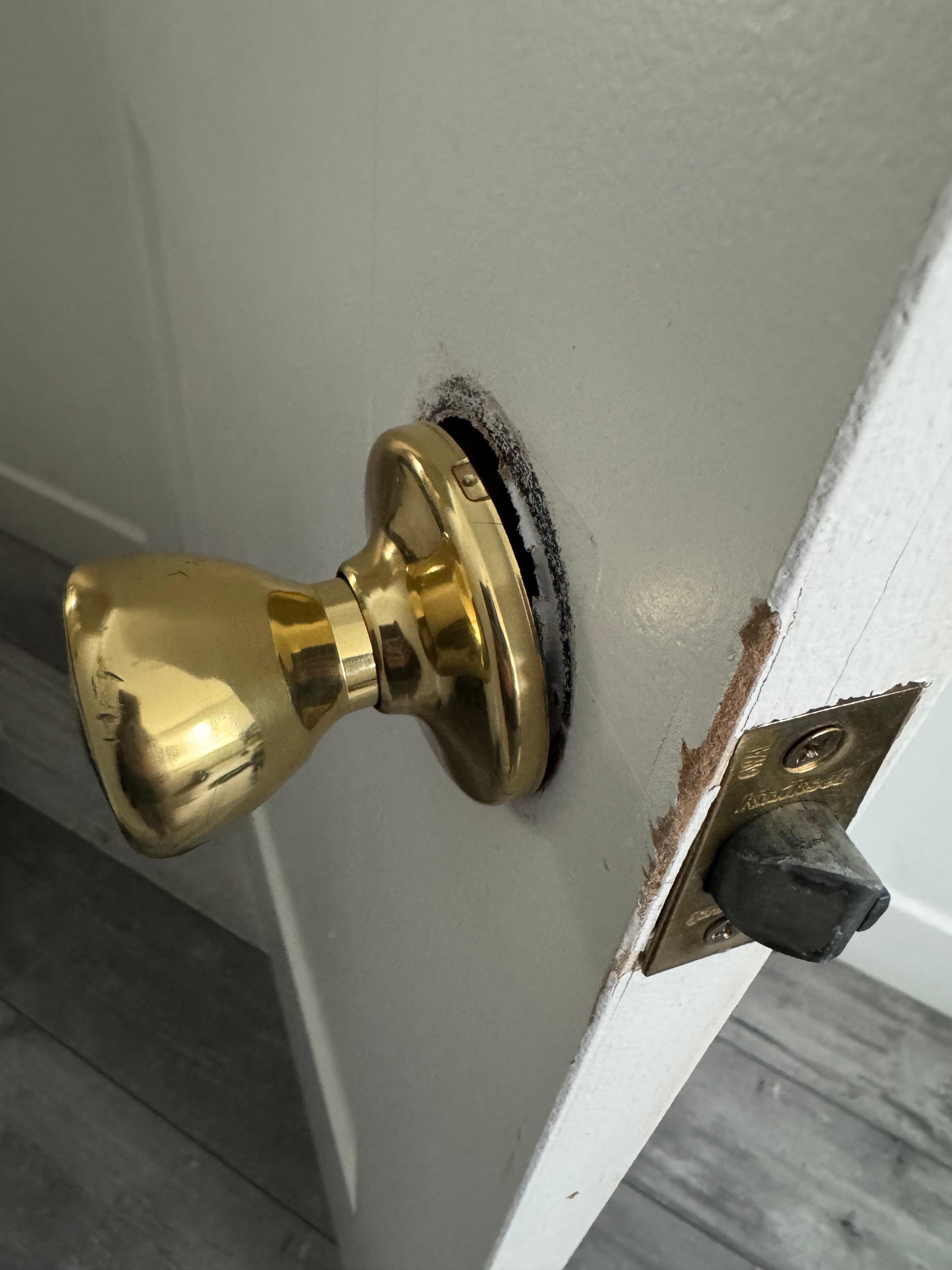 Broken door handle