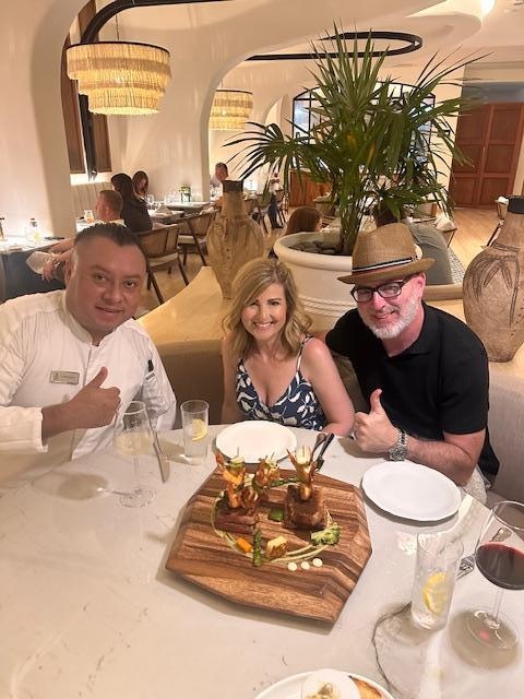 Special Honeymoon/Birthday prepared dinner by Chef Francisco. 