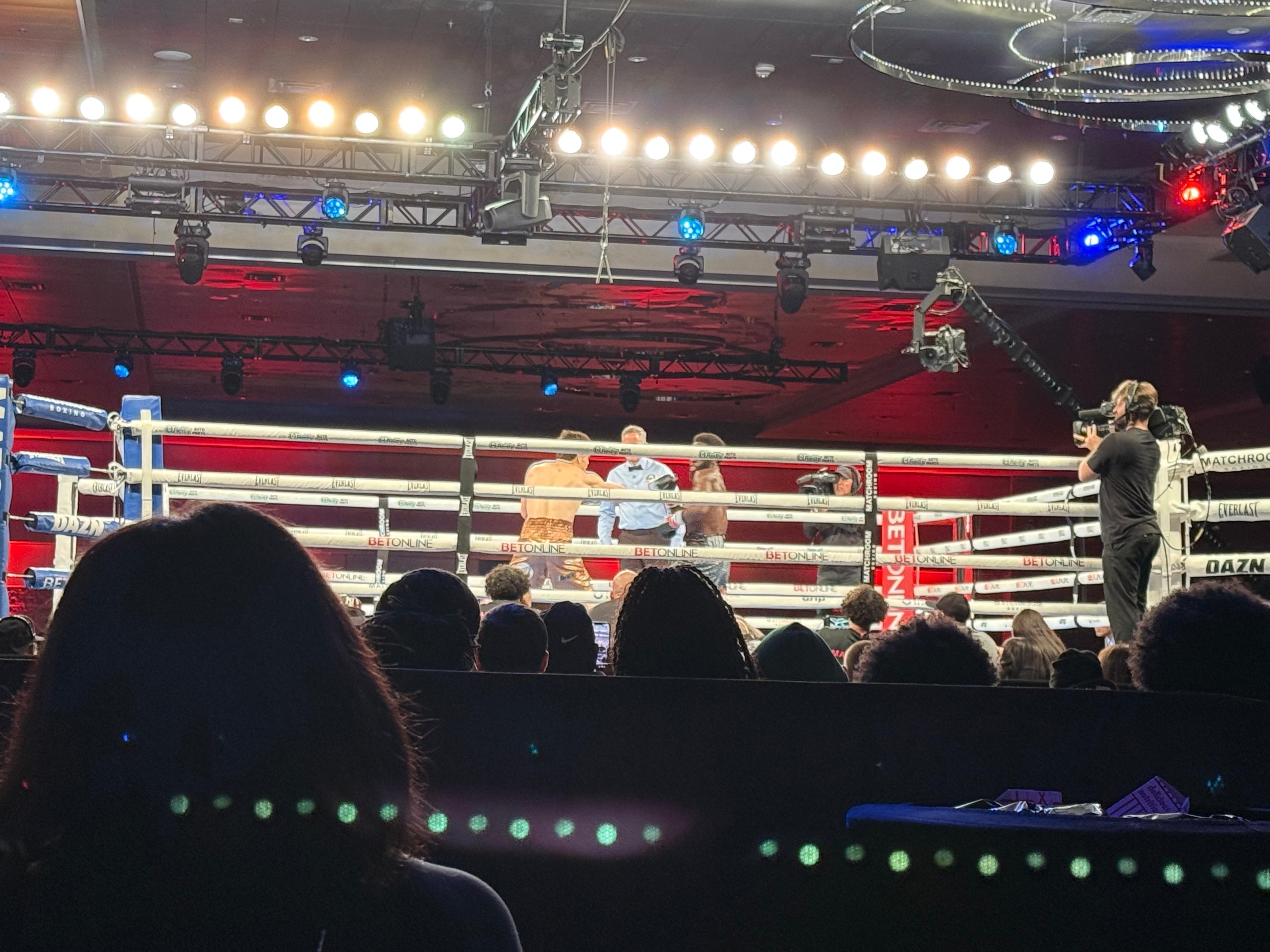 Fighting event about a mile from the hotel 