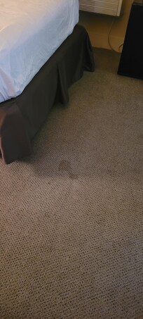 Old filthy stained carpets
