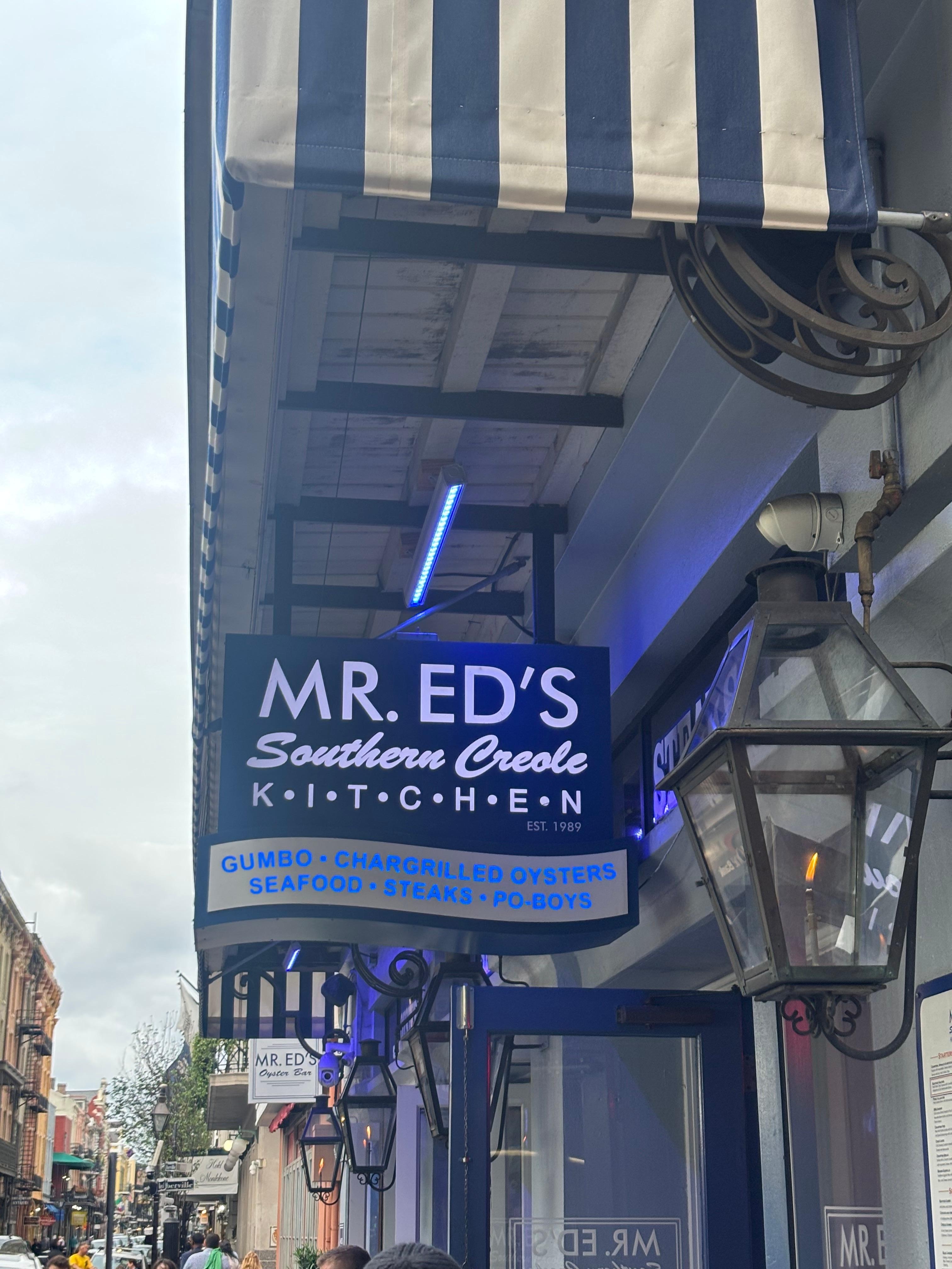 Mr. Ed’s is located next to the hotel. You can receive a coupon for a percentage off your meal. 