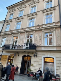 Outside of the hotel
