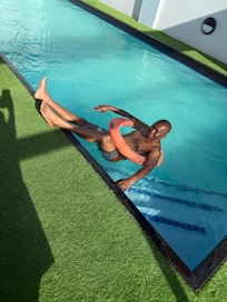 Rooftop pool is fantastic