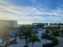 View from our junior suite, we did not specify or request ocean view but we did have one while also being able to overlook the main pool area