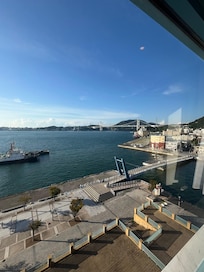 客室からの関門橋