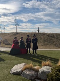Christmas carol with hot chocolate