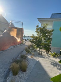 You can view the bay from your back porch.
