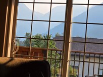 The view from the living room