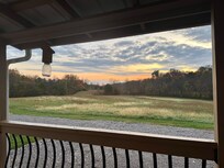 Sunrise from the porch