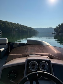 In the cove facing out toward the main channel of Powell Valley.