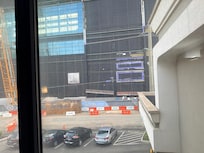 Construction on the stadium out my window.