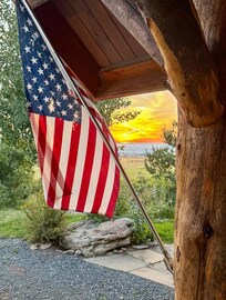 This is the sunset view from the front door.