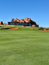 Restaurant and front desk building.