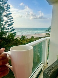 view from balcony