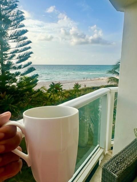view from balcony