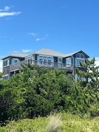 View of house from beach walk