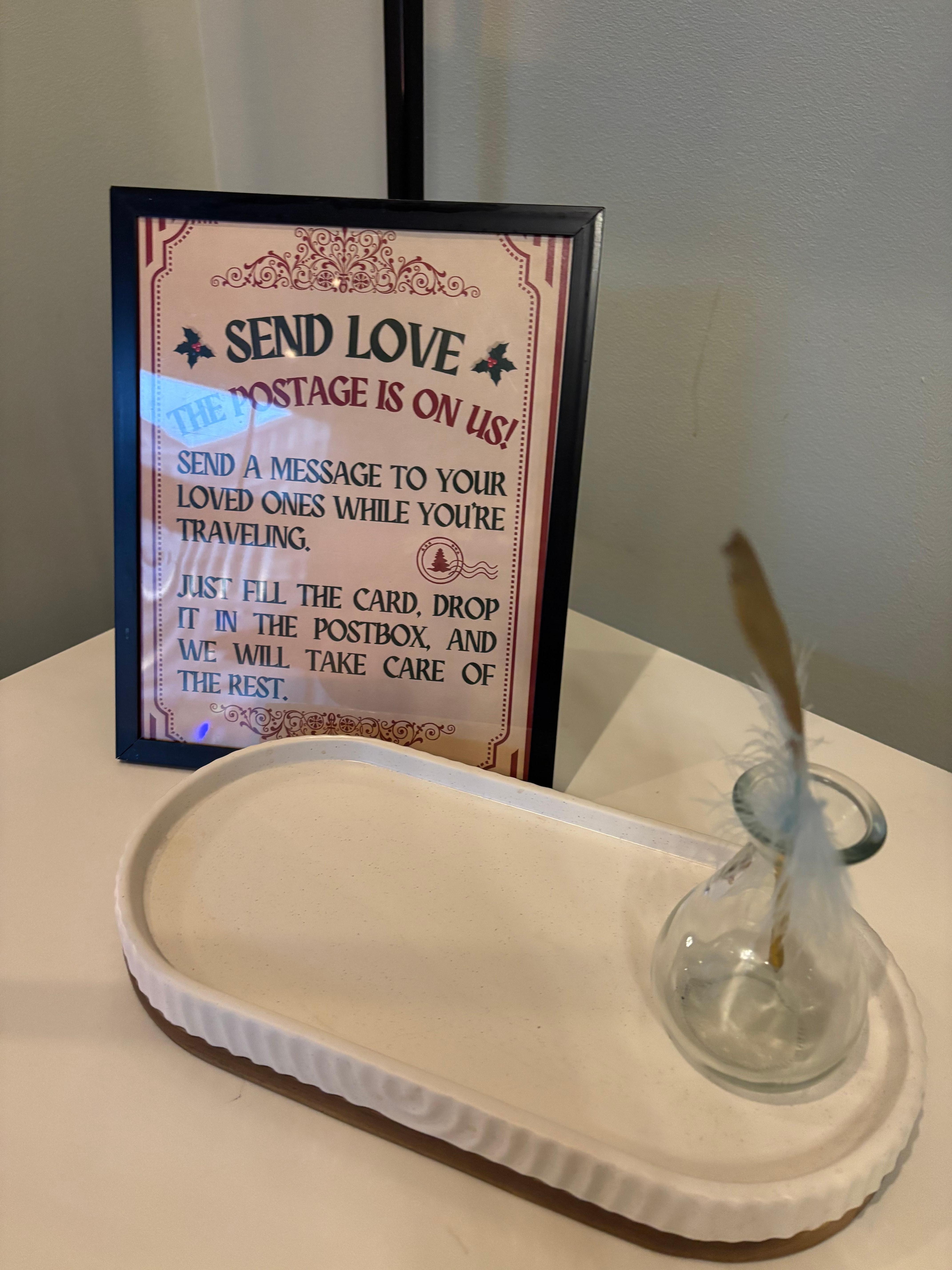 Cute set up by the coffee bar