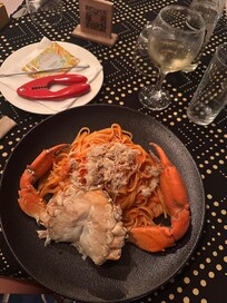 Crab linguine