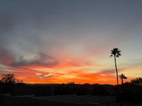 Sunset from front patio.