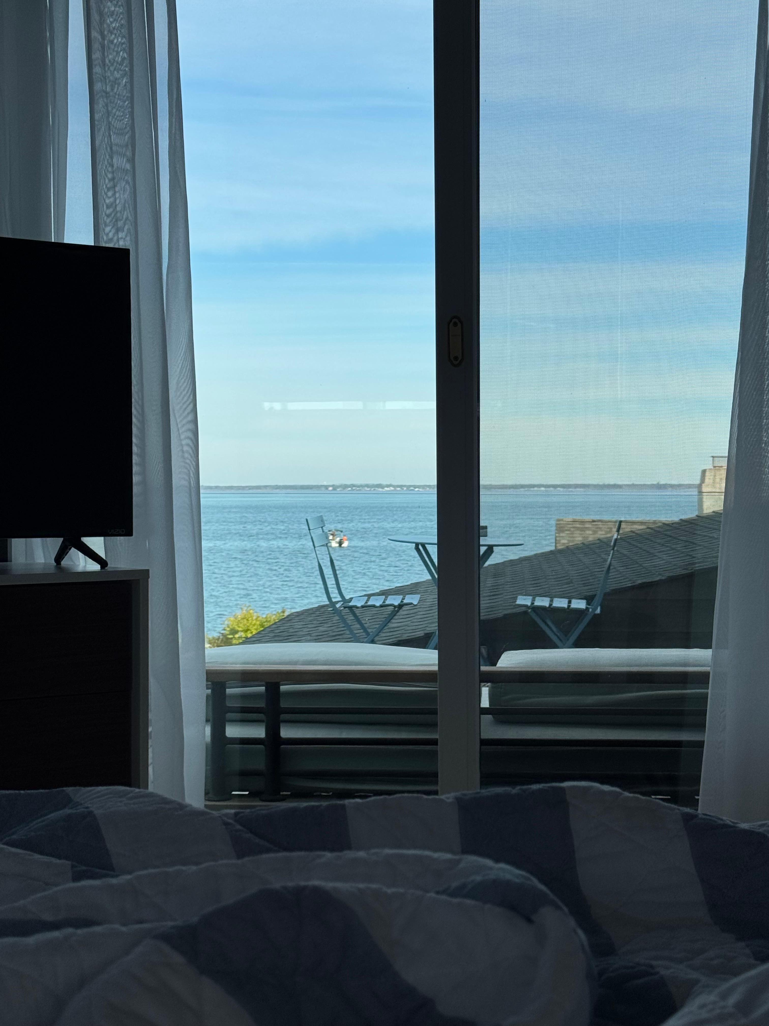 This was our view from the master bedroom 