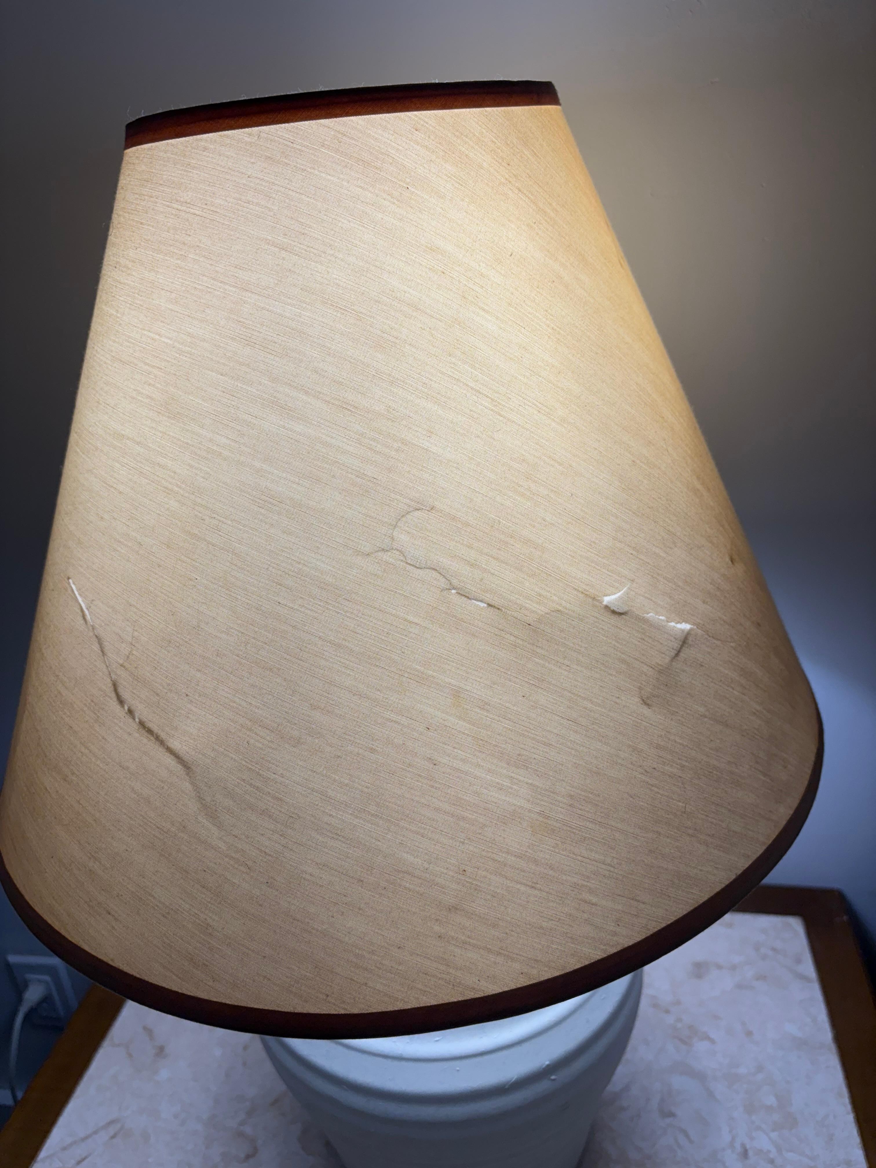 Busted up lamp