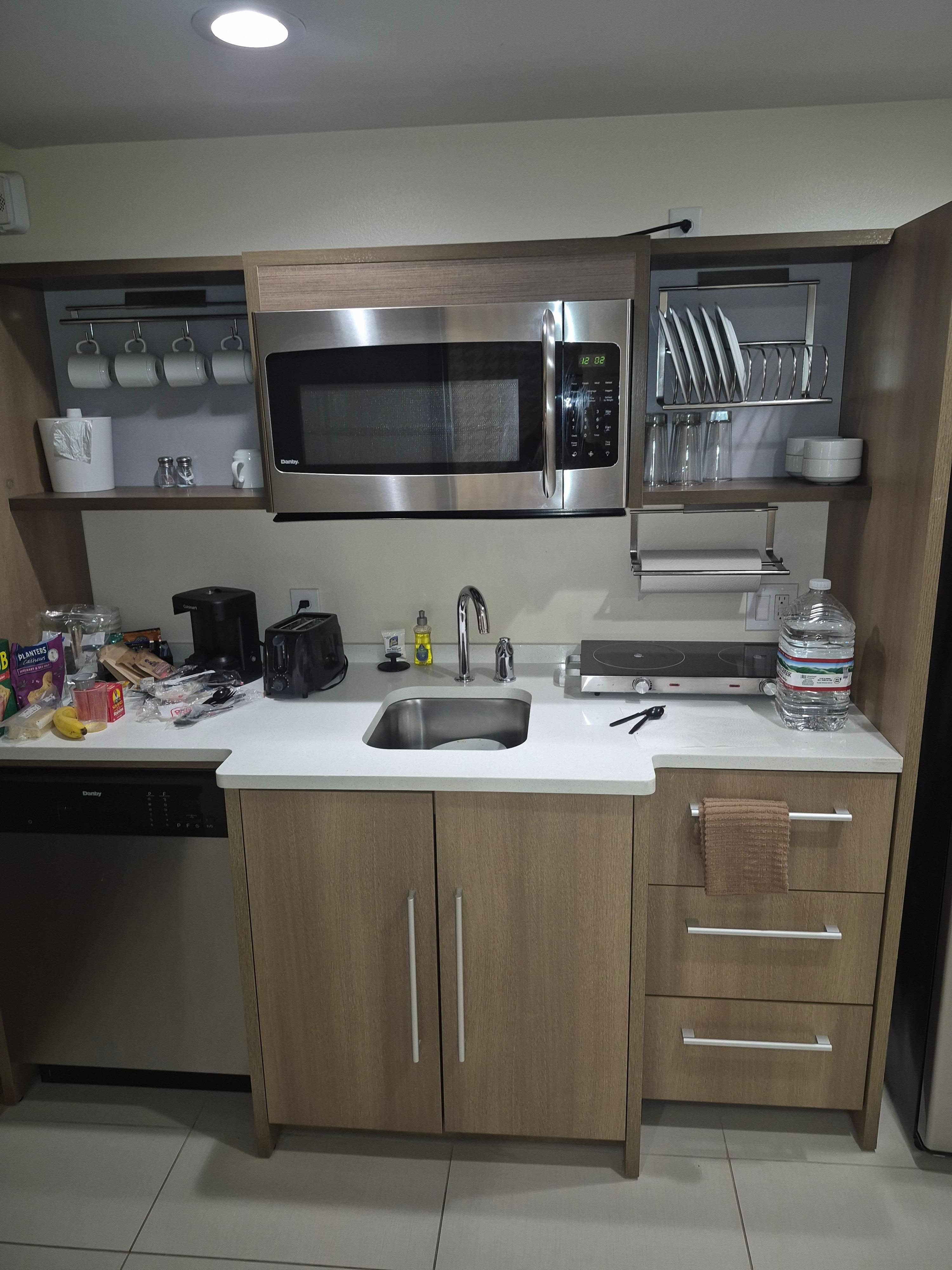 Don't mind my belongings, felt like I was in my very own apartment or new purchase home! 