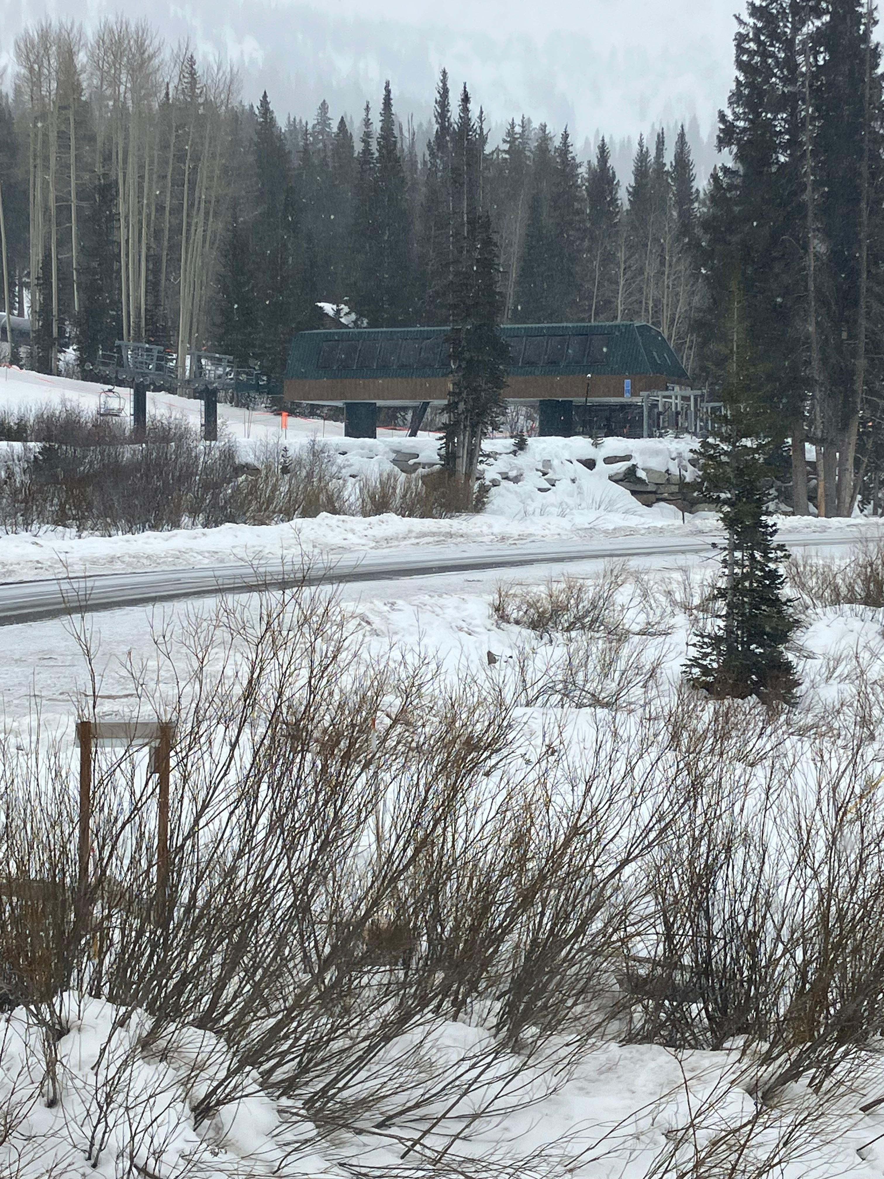 Outside shot from bedroom - that’s how close you will be to fabulous skiing!