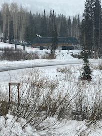 Outside shot from bedroom - thatâs how close you will be to fabulous skiing!