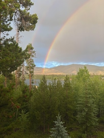 Double rainbow from the deck