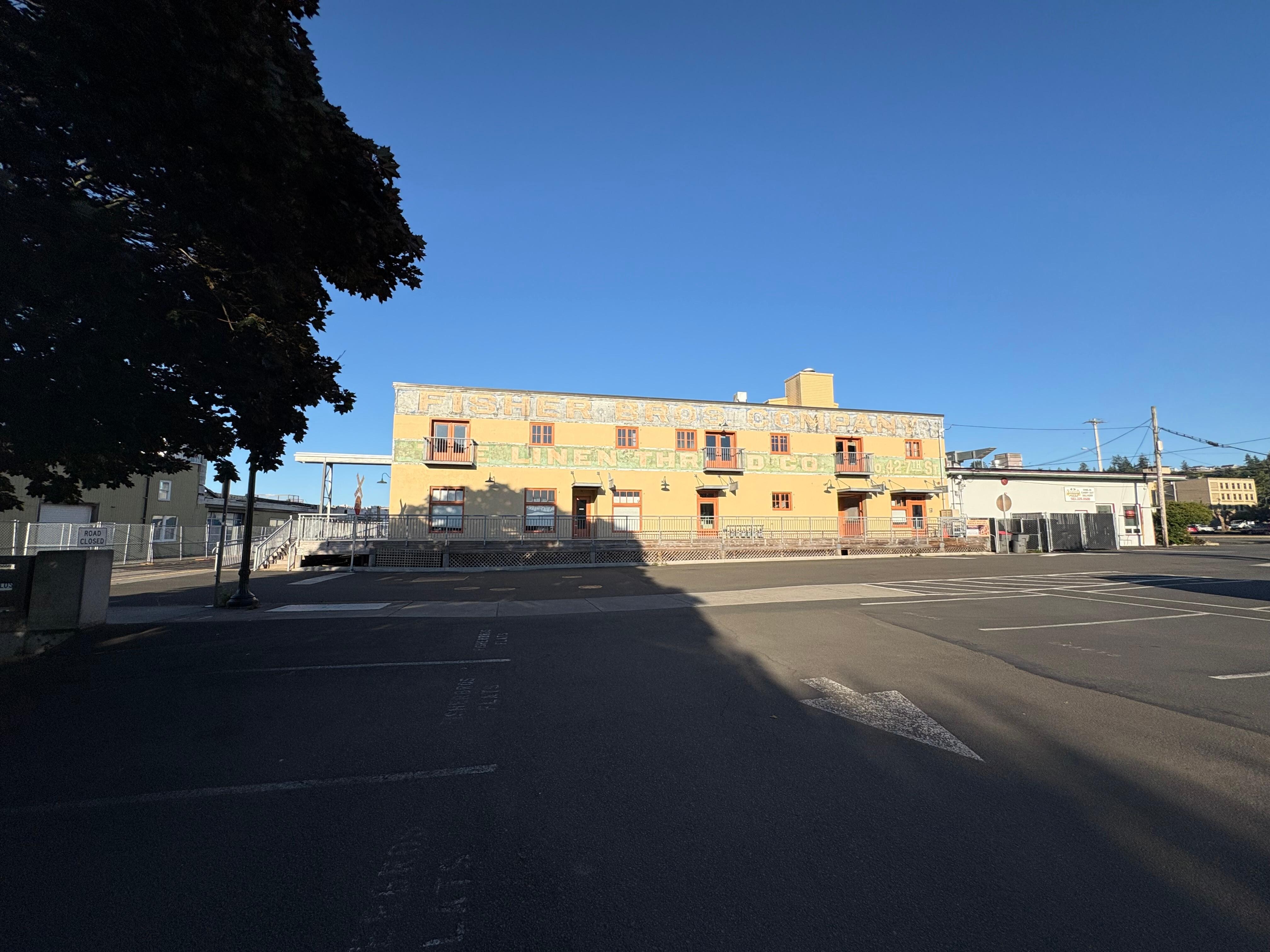 View from the parking lot