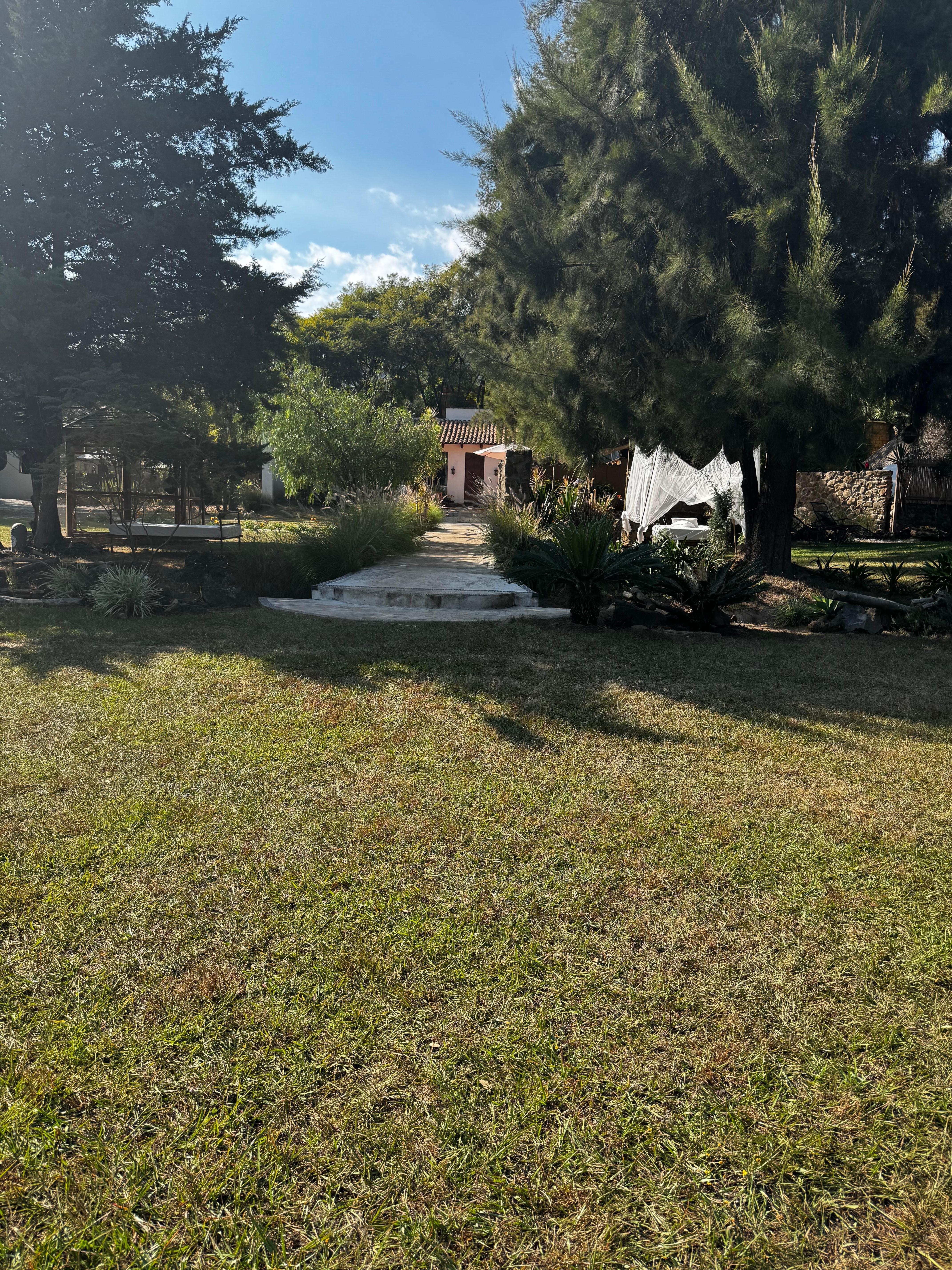 Llegada a la propiedad 