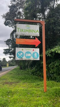 Tirimbina lodge sign outside