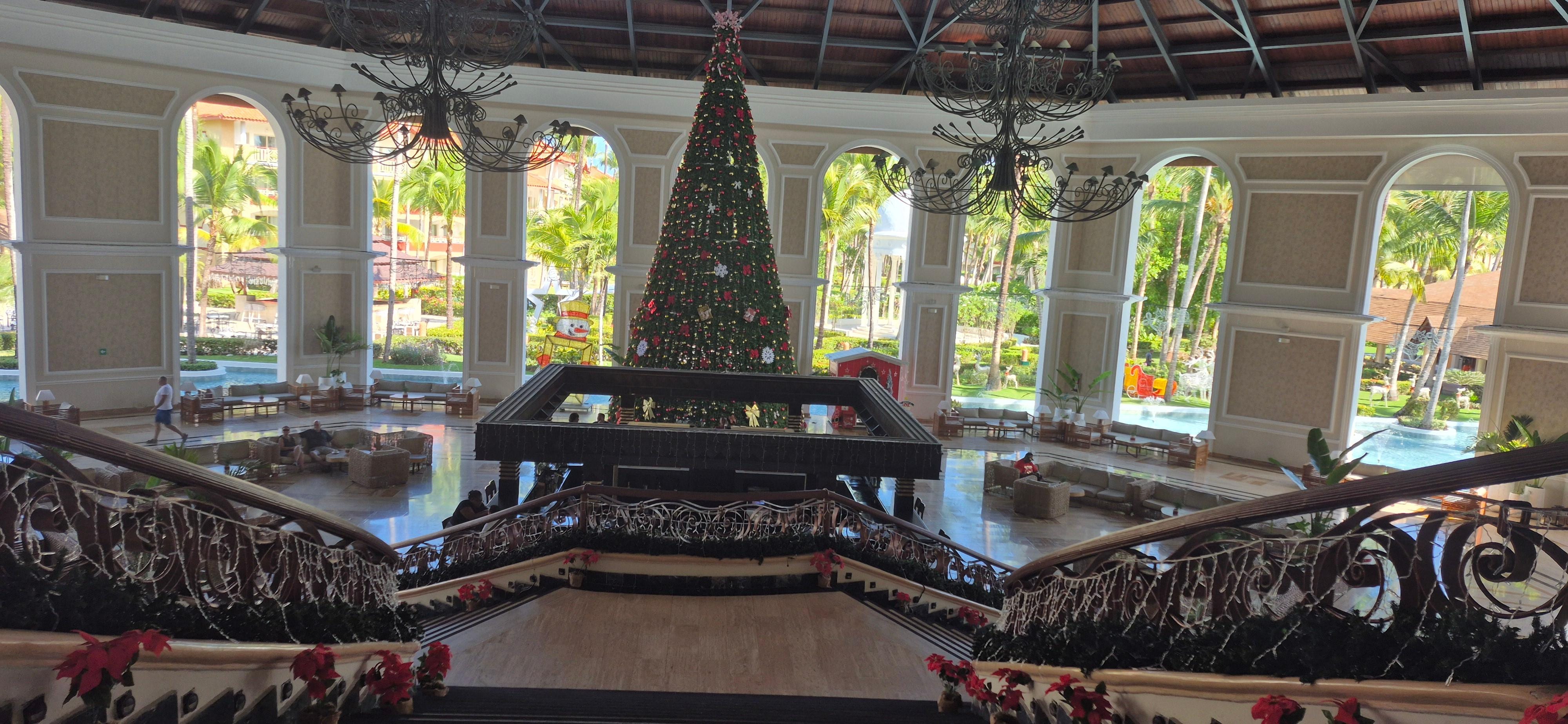 Looking down towards the main lobby