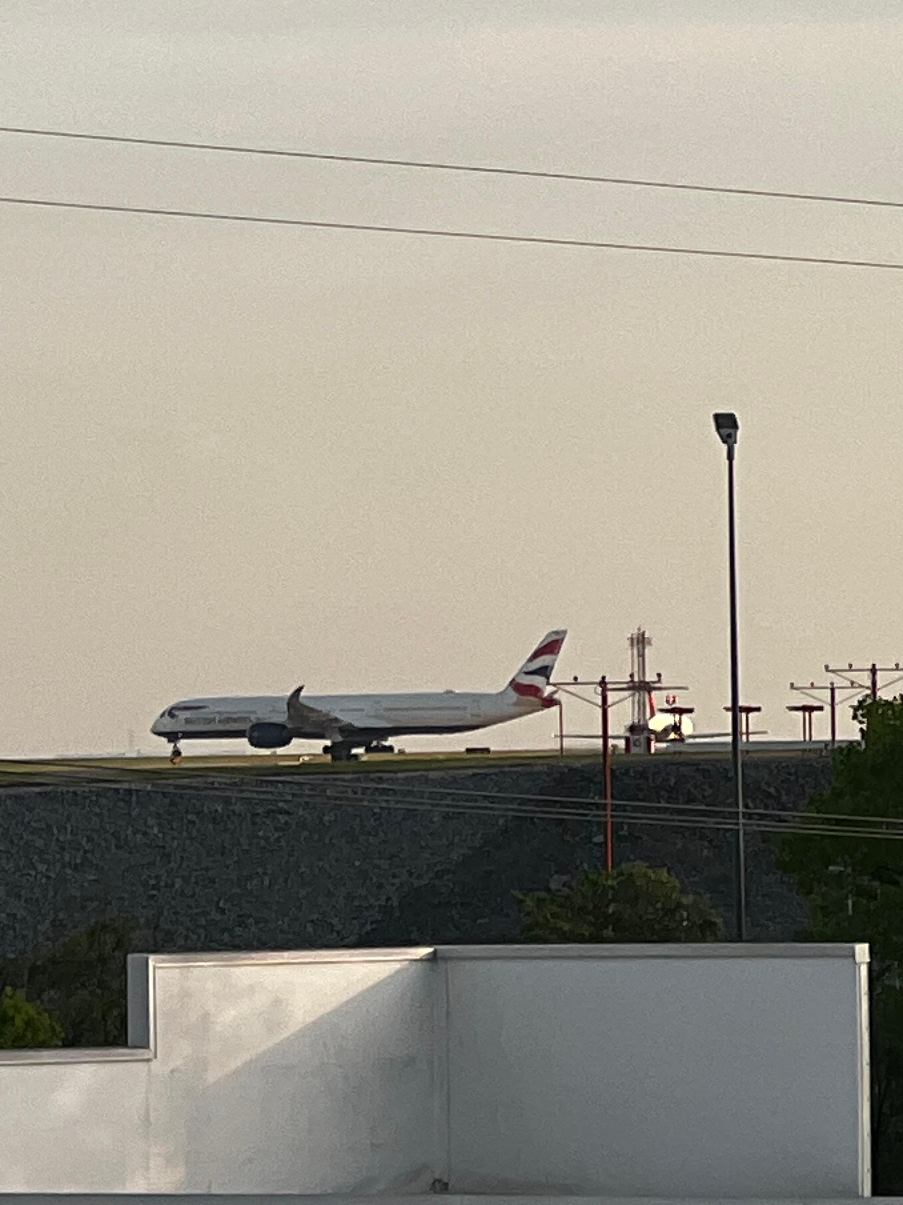 Get a room overlooking the airport. 