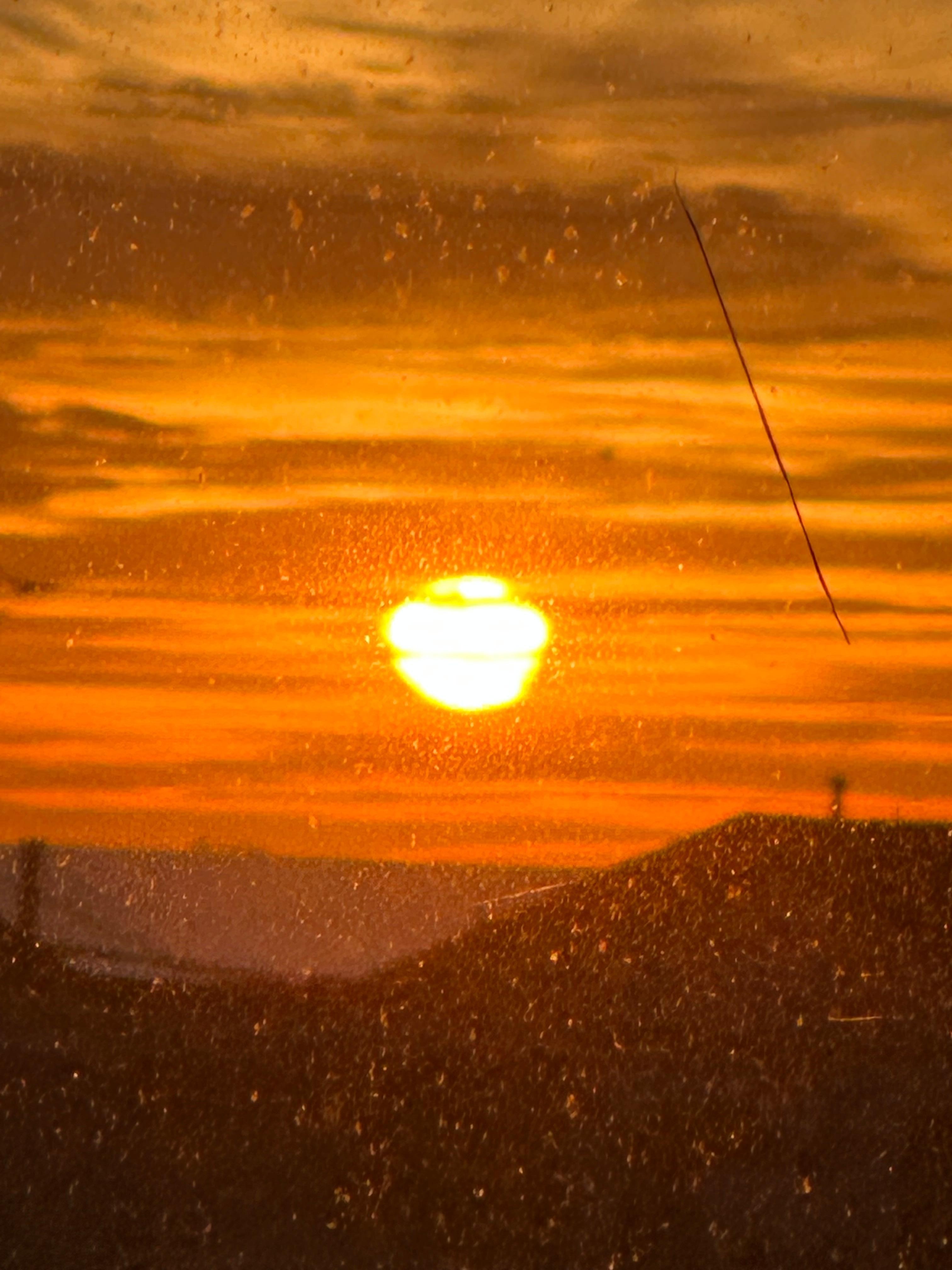 Sunset from nearby restaurant rooftop