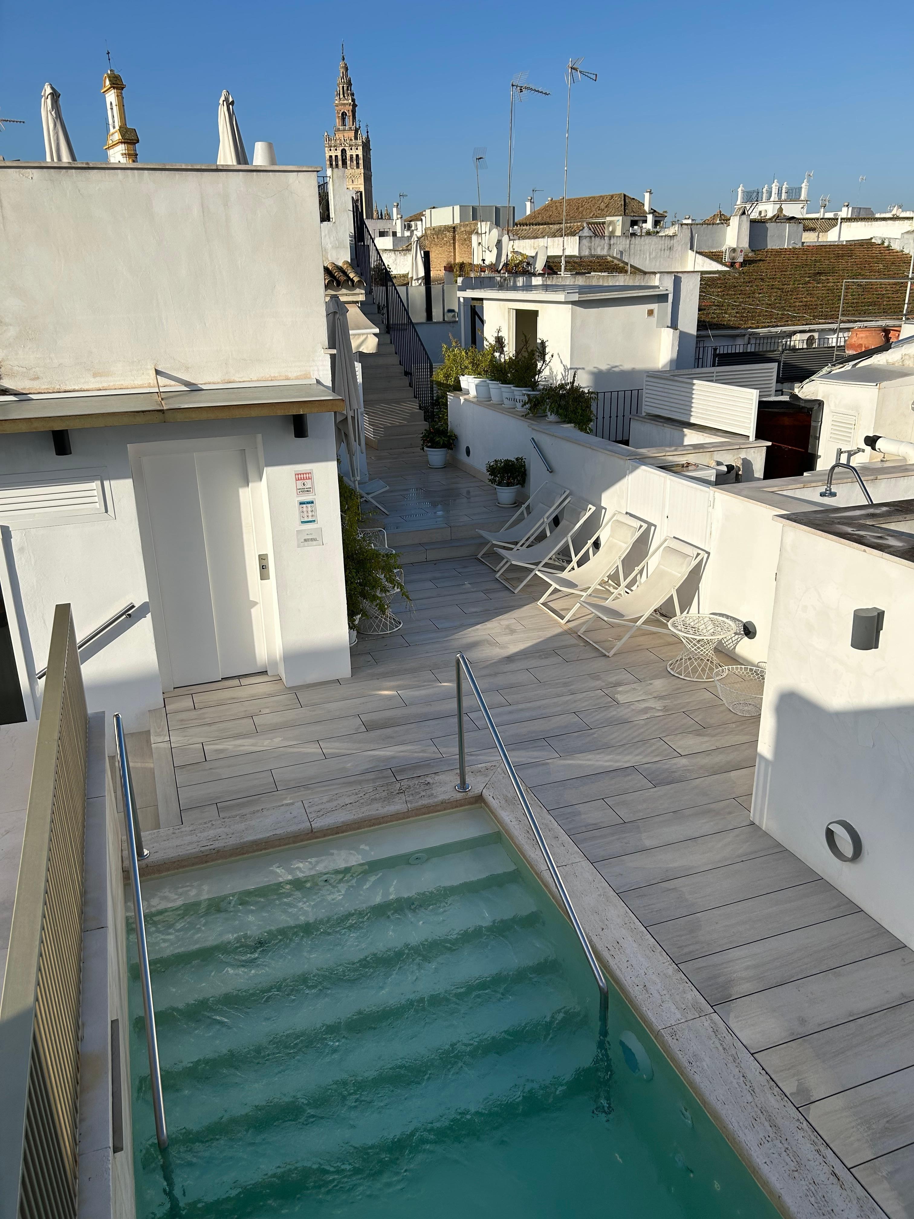 Rooftop pool and sun terrace