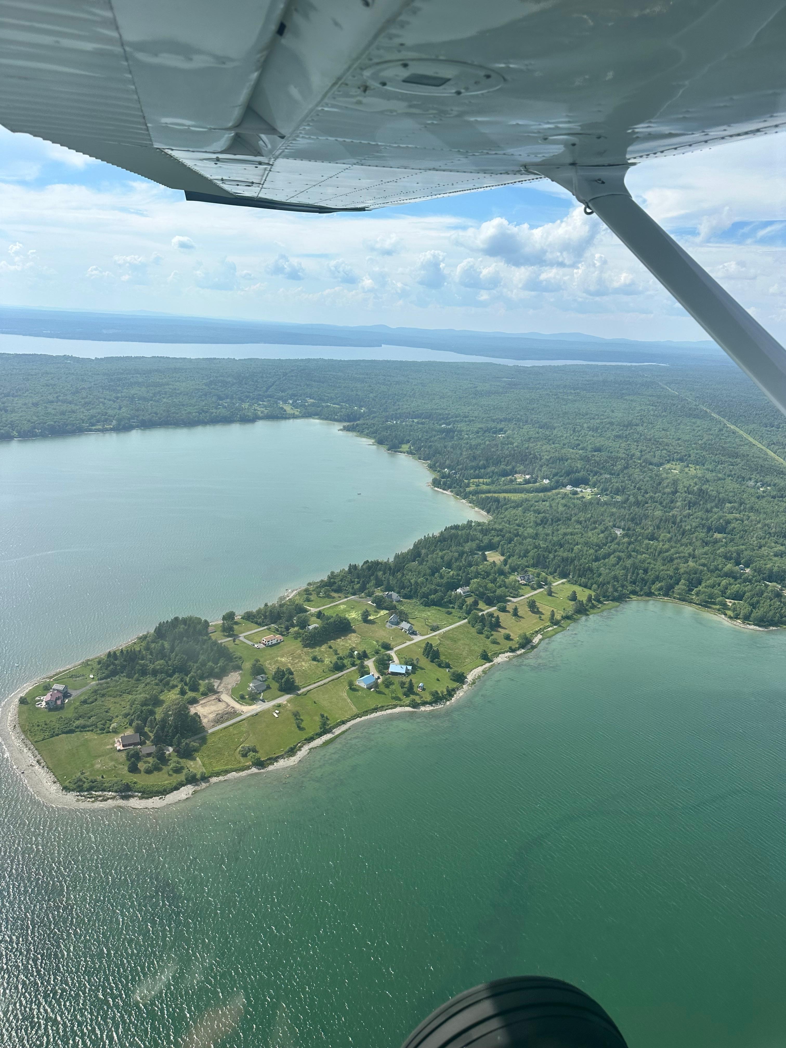 Location of house from the air. 