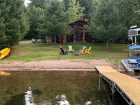Easy access to the lake and perfect spot for an evening campfire.