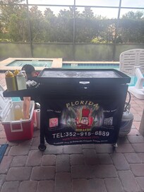 We had a hibachi chef come to the house!
