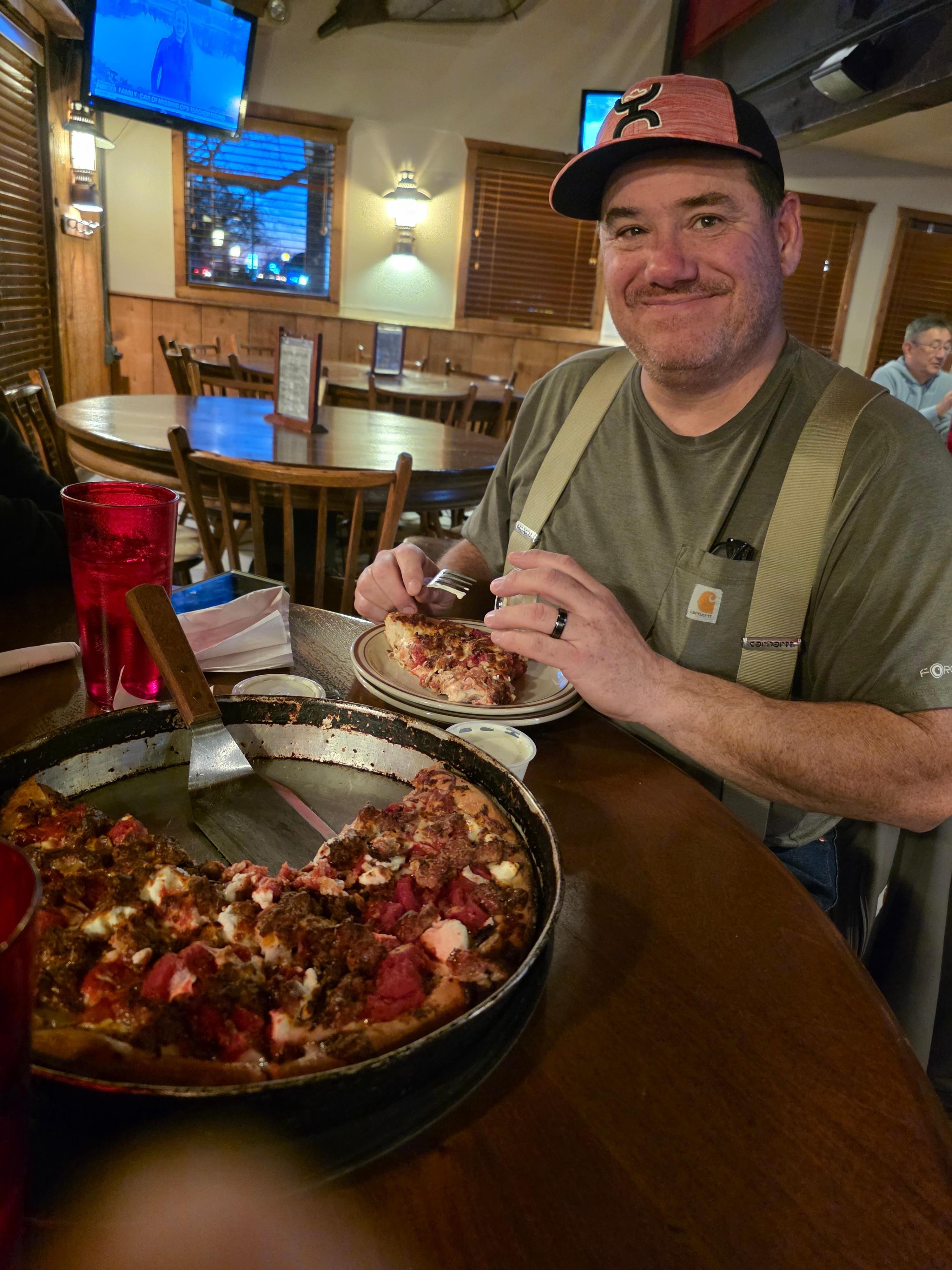 The first so it was the best  Chicago pizza EVER!!