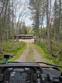 Private trail to cabin