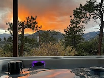 View from hot tub