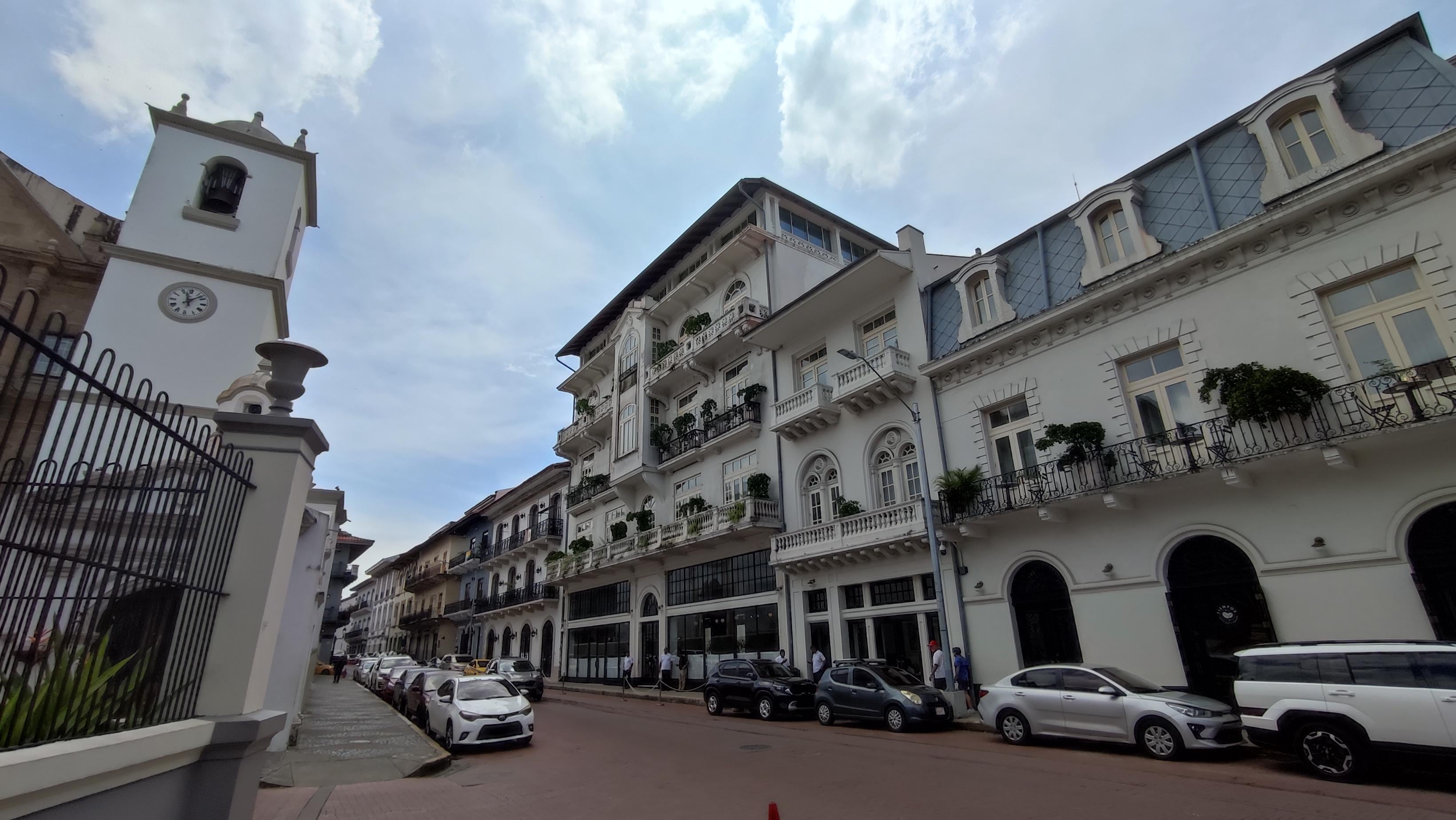 Back view of the hotel