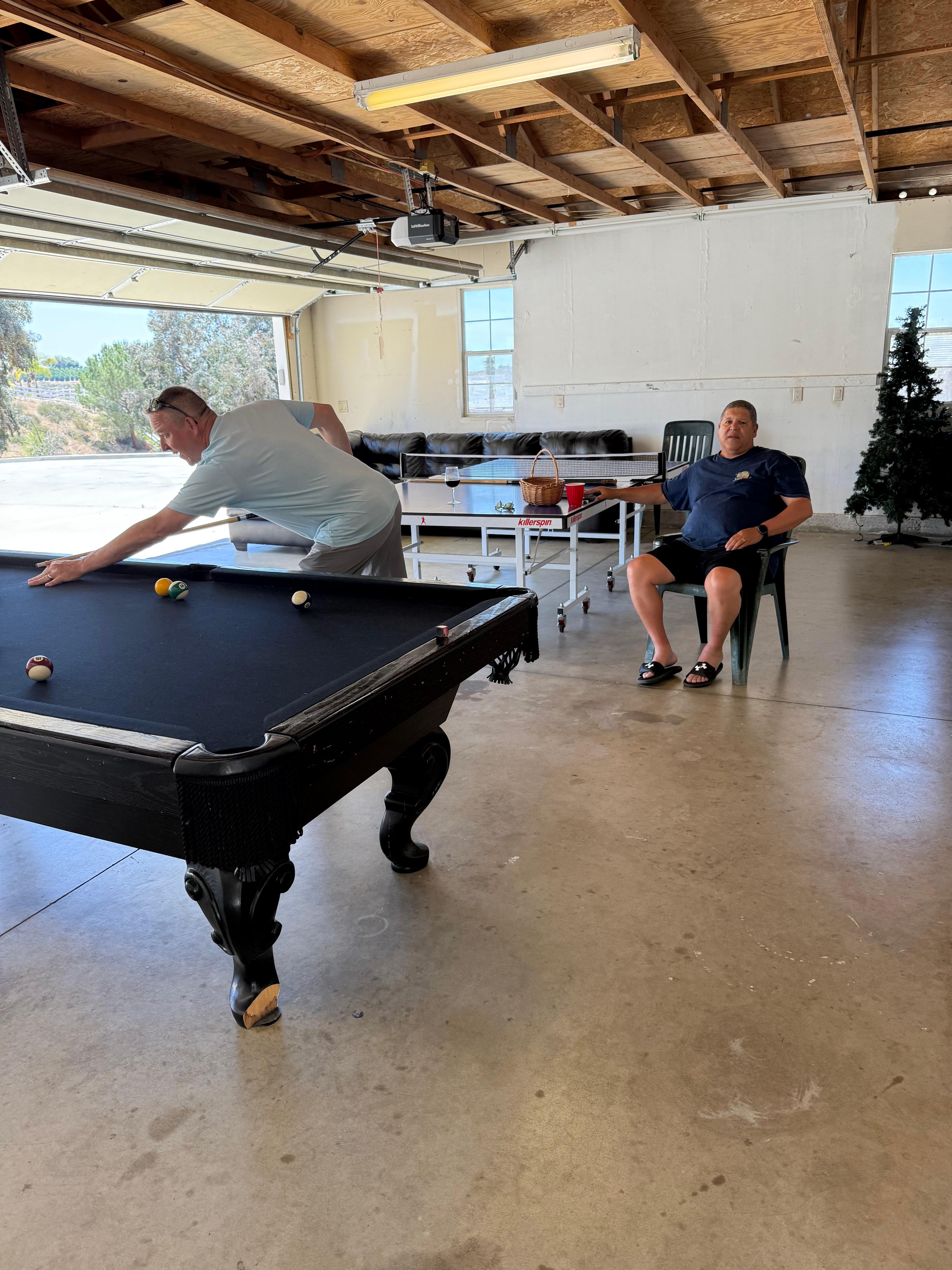 Pool table and ping pong table were located in the garage which provided lots of entertainment!